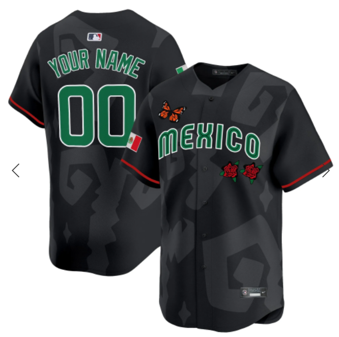 2025 Mexican Heritage x Sentrock  black Vapor Premier Limited Custom Jersey